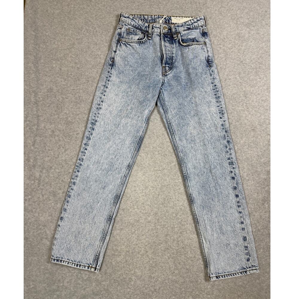 Rag & Bone Womens Size 24 Maya High Rise Ankle Slim Jeans Button Fly